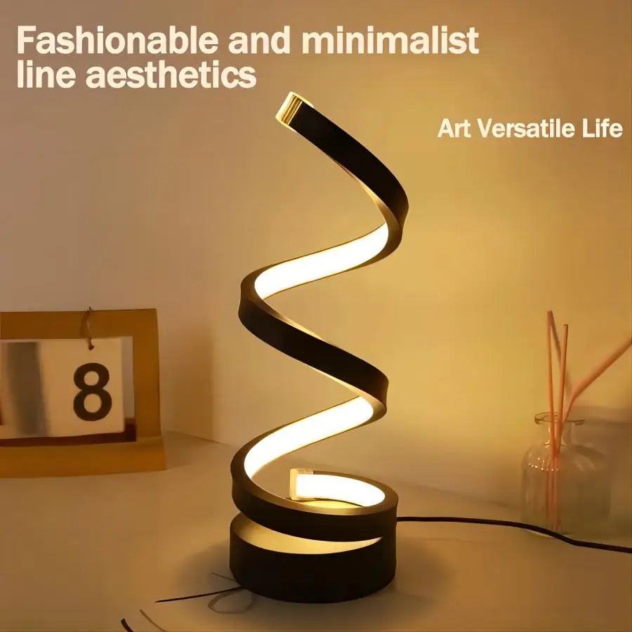 Modern Spiral LED Table Lamp-1