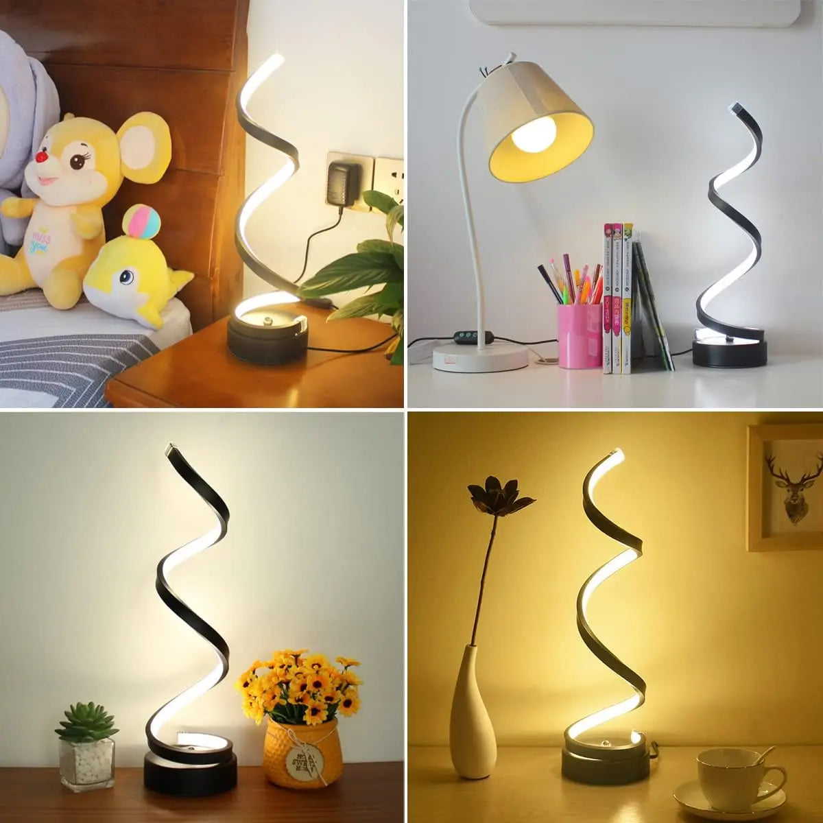 Modern Spiral LED Table Lamp-2