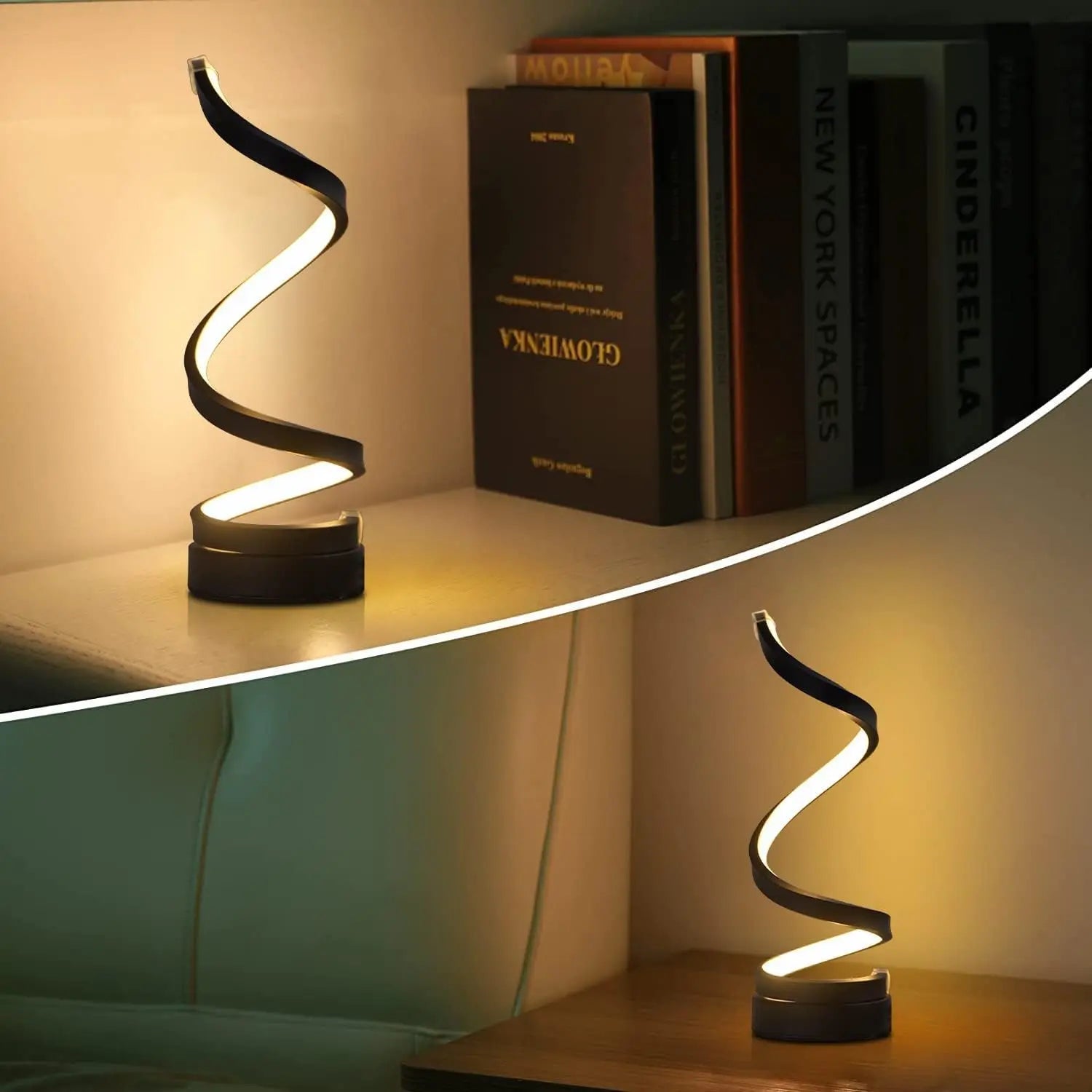 Modern Spiral LED Table Lamp-4